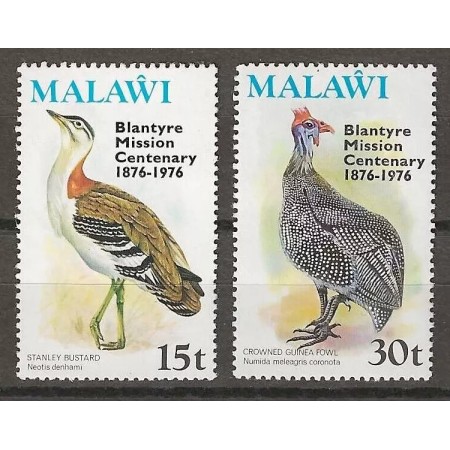 Malawi 1976 - Păsări, supratipar, serie neuzata