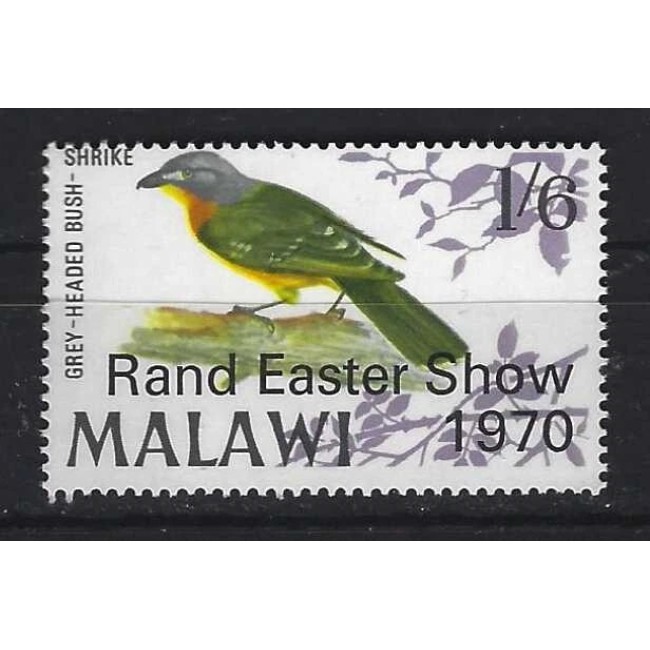 Malawi 1970 - Păsări, supratipar Rand Easter Show, neuzat