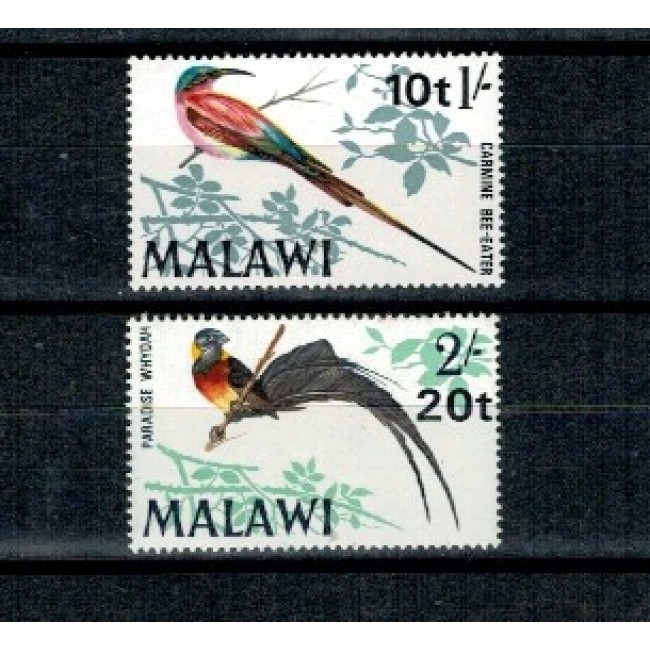 Malawi 1970 - Păsări, supratipar valori noi, serie neuzata