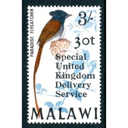 Malawi 1971 - Păsări, supratipar Special UK Delivery Service, neuzat