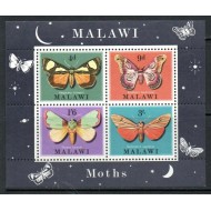 Malawi 1970 - Fluturi, molii, bloc neuzat