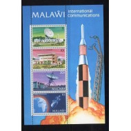 Malawi 1981 - Comunicații, sateliți, bloc neuzat