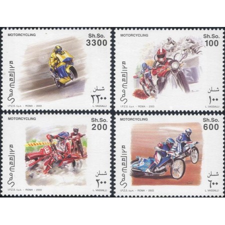 Somalia 2003 - Motociclete, motociclism, serie neuzata