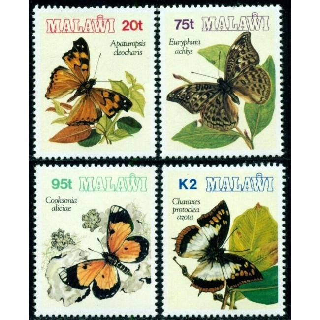 Malawi 1993 - Fluturi, serie neuzata