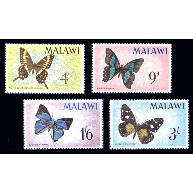 Malawi 1966 - Fluturi, serie neuzata
