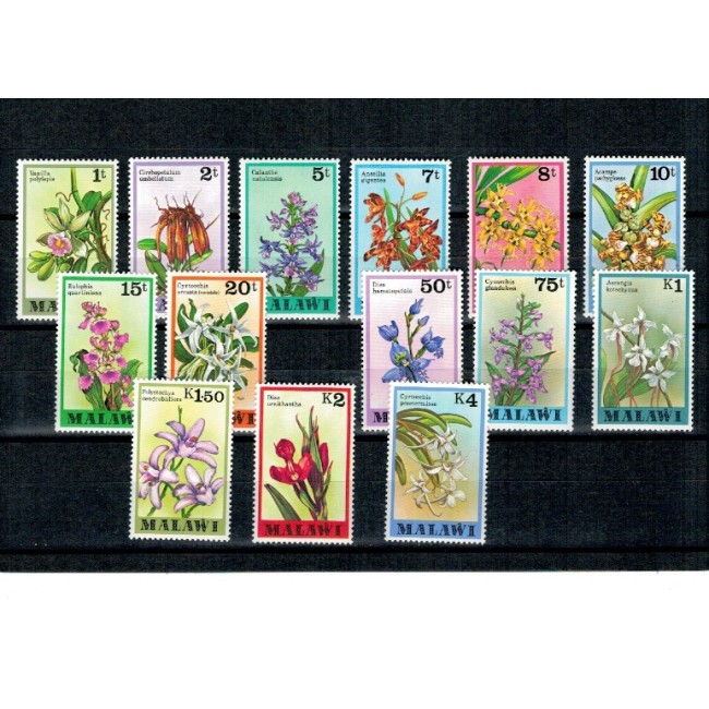 Malawi 1979 - Orhidee, flori, serie neuzata incompleta
