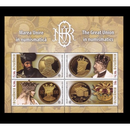 2022 - Marea Unire în Numismatică, bloc neuzat