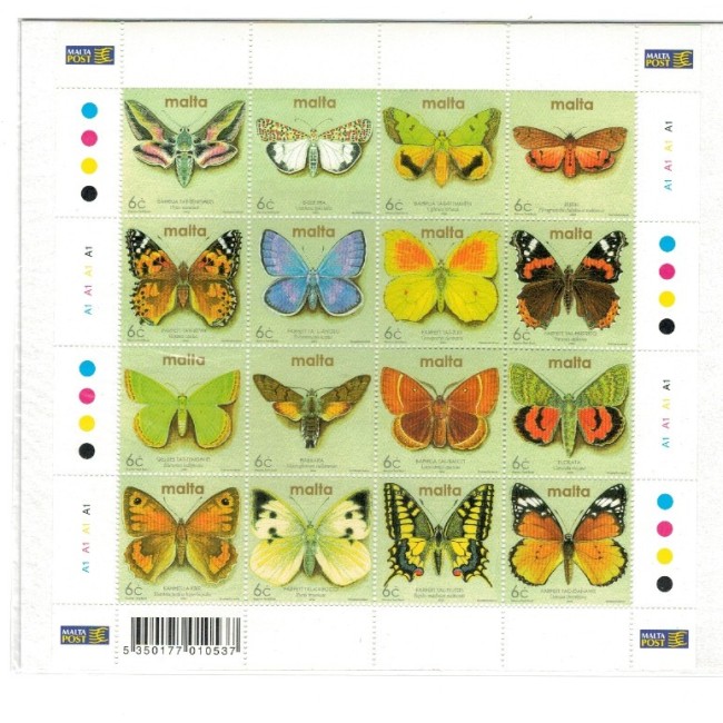 Malta 2002 - Fluturi, minicoala neuzata