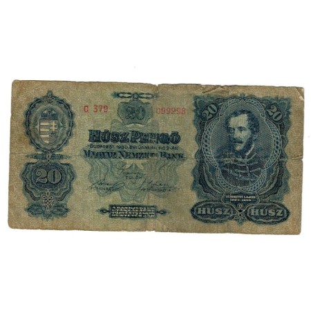 Ungaria 1930 - 20 pengo, uzat