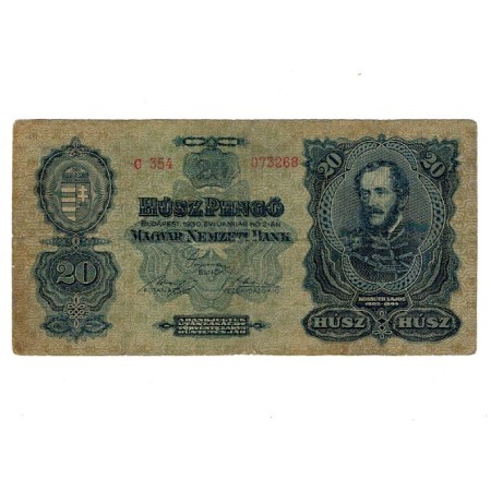 Ungaria 1930 - 20 pengo, circulata