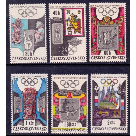 Cehoslovacia 1968 - Jocurile Olimpice de vara, sport, serie neuzata