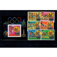 Centrafricaine Republic 1981 - Jocurile Olimpice, supratipar medaliati, serie si colita neuzata