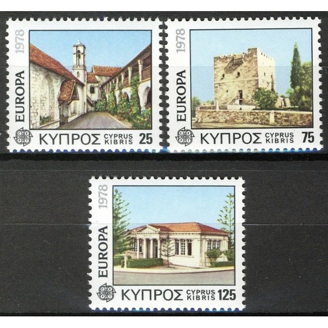 Cipru 1978 - Europa, monumente, serie neuzata