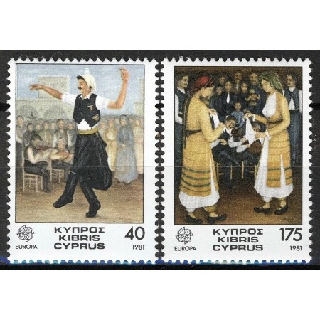 Cipru 1981 - Europa, CEPT, folclor, serie neuzata