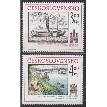 Cehoslovacia 1982 - Bratislava istorica, serie neuzata