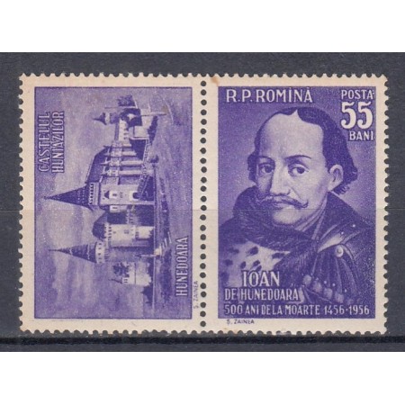 1956 - Ioan de Hunedoara, cu vinieta pe stanga, neuzat