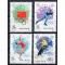 China 1980 - Jocurile Olimpice Lake Placid, sport, serie neuzata