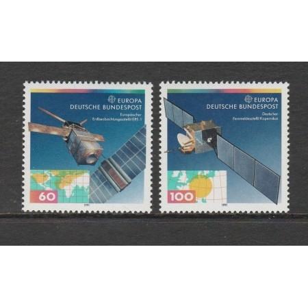 Germania 1991 - Europa, CEPT, cosmonautica, serie neuzata