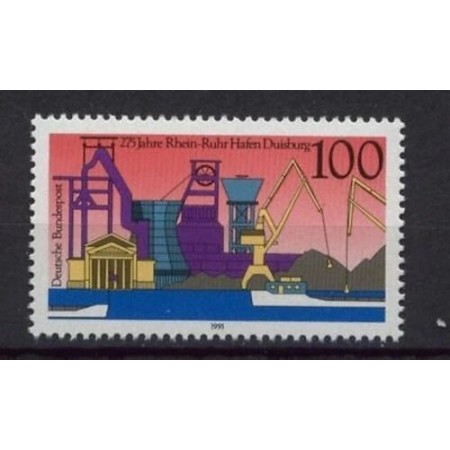 Germania 1991 - Portul Rhine-Ruhr-Duisburg, neuzat