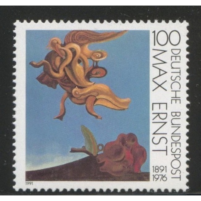 Germania 1991 - Max Ernst, pictura, arta, serie neuzata