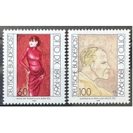 Germania 1991 - Otto Dix, pictura, arta, serie neuzata