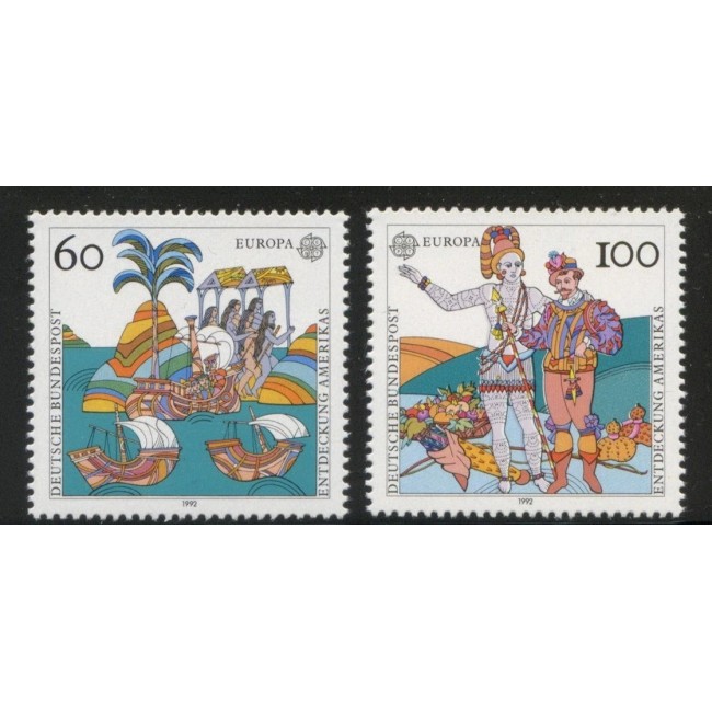 Germania 1992 - Europa, CEPT, descoperirea americii, serie neuzata