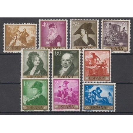 Spania 1958 - Picturi, arta, Goya, serie neuzata