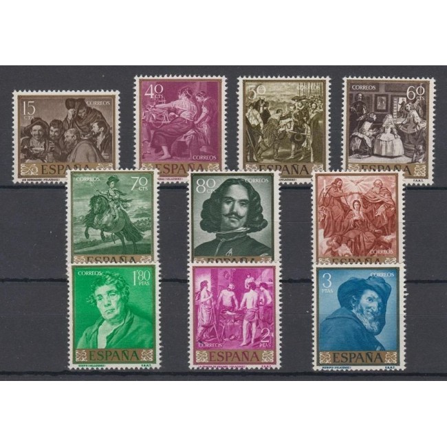 Spania 1959 - Picturi, Velazquez, arta, serie neuzata