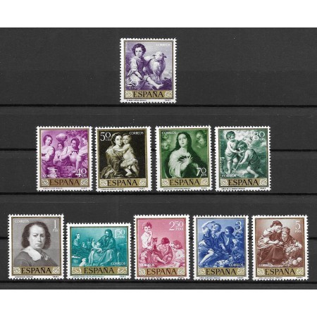 Spania 1960 - Picturi, arta, Esteban Murillo, serie neuzata