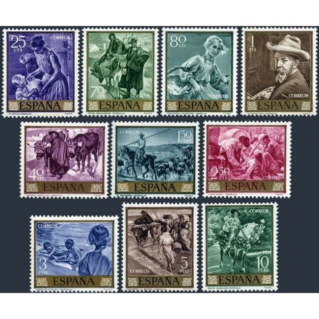 Spania 1964 - Picturi, arta, Sorolla, serie neuzata