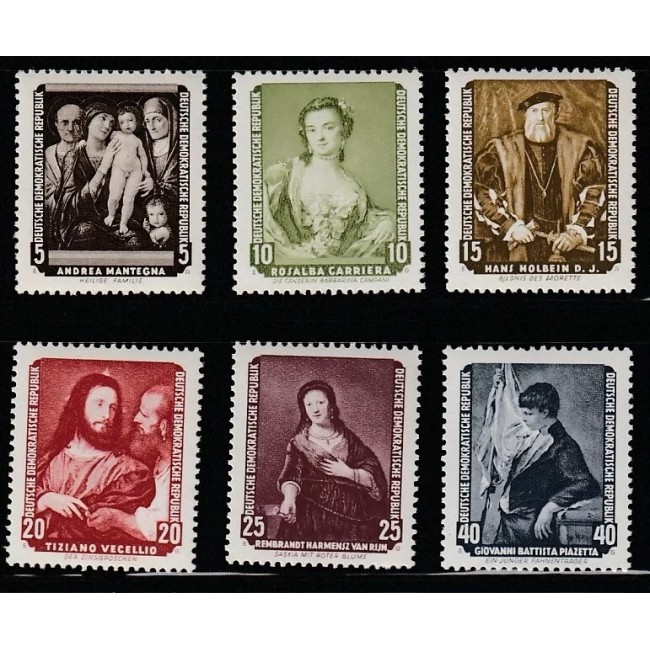 DDR 1957 - Picturi, arta, serie neuzata
