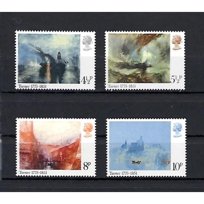 Marea Britanie 1975 - Picturi, arta, Turner, serie neuzata