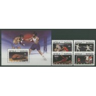 Antigua Barbuda 1987 - Jocurile Olimpice, sport, serie si colita neuzata