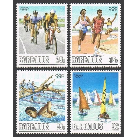 Barbados 1988 - Jocurile Olimpice, sport, serie neuzata