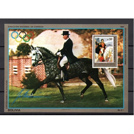 Bolivia 1987 - Jocurile Olimpice, sport, călărie, colita neuzata