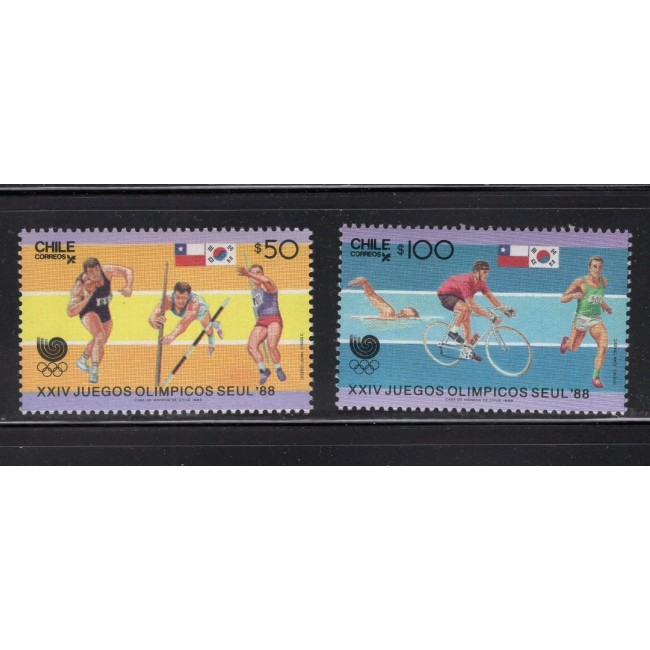 Chile 1988 - Jocurile Olimpice, sport, serie neuzata