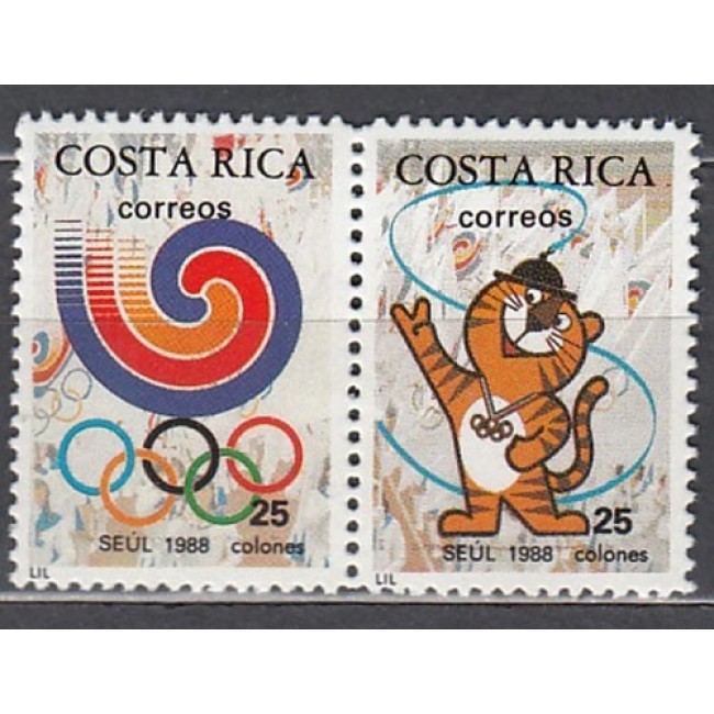 Costa Rica 1988 - Jocurile Olimpice, serie neuzata