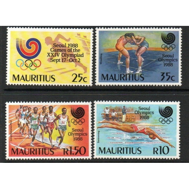 Mauritius 1988 - Jocurile Olimpice, sport, serie neuzata