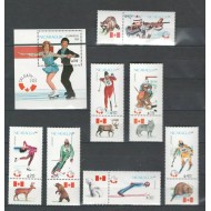 Nicaragua 1988 - Jocurile Olimpice de iarna, sport, serie neuzata cu viniete