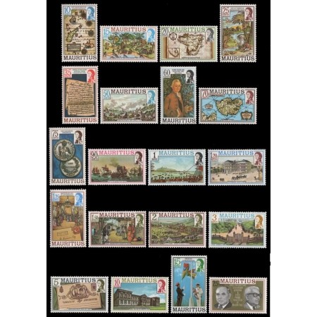 Mauritius 1978 - Uzuale, motive locale, serie neuzata, in carnet de prezentare