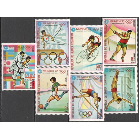 Guinea Ecuatoriala 1972 - Jocurile Olimpice de vara, sport, serie neuzata