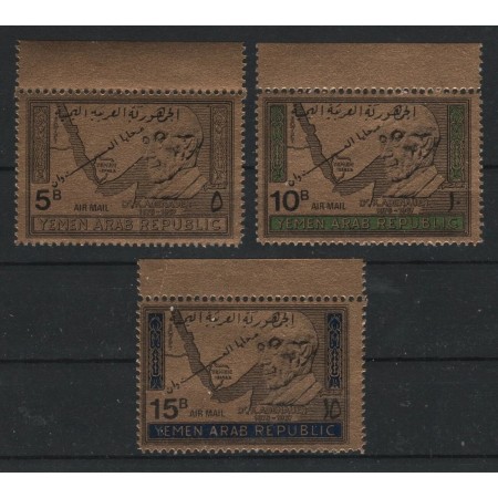 Yemen Nord 1968 - Konrad Adenauer, personalități, folio gold, serie neuzata