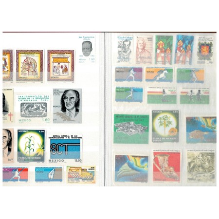 Mexic - Minicolectie timbre neuzate, in clasor