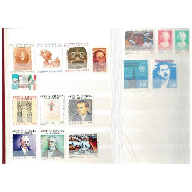 Mexic - Minicolectie timbre neuzate, in clasor