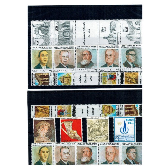 Mexic - Minicolectie timbre neuzate, in clasor