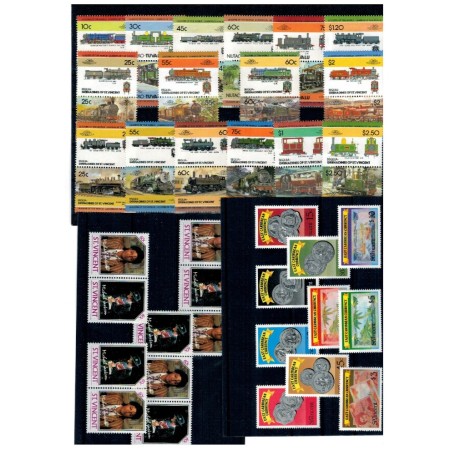 Lot timbre straine neuzate, din Caraibe