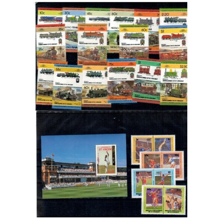 Lot timbre străine neuzate, din Caraibe