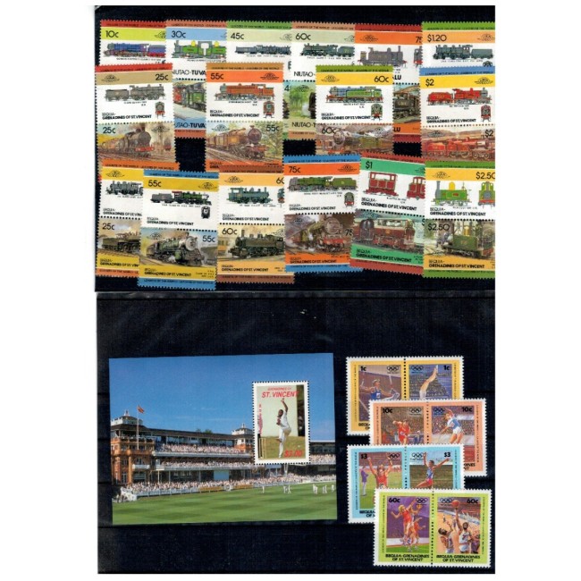 Lot timbre străine neuzate, din Caraibe