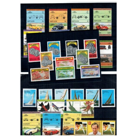 Lot timbre străine neuzate, din Caraibe