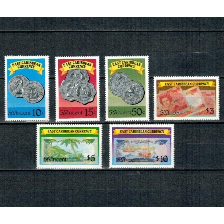 St. Vincent 1987 - Monede si bancnote, serie neuzata incompleta